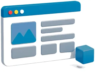 3D browser window icon